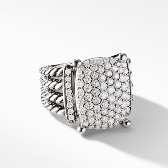 David Yurman Wheaton® Ring Diamonds size 5.75 - Picture 1 of 12